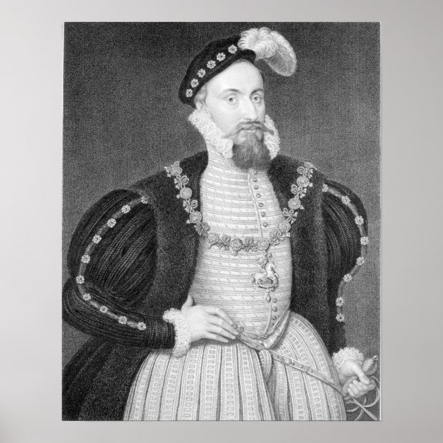 Póster Retrato de Henry Cinza (Frente)