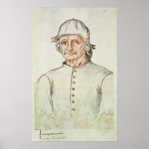Póster Retrato de Hieronymus Bosch