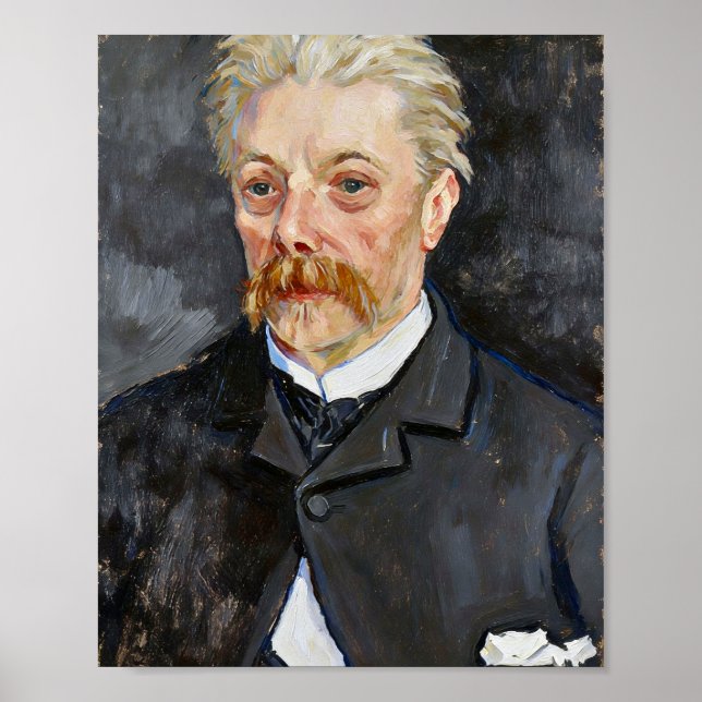 Poster Retrato de Homem com Bigode de Van Gogh (Frente)