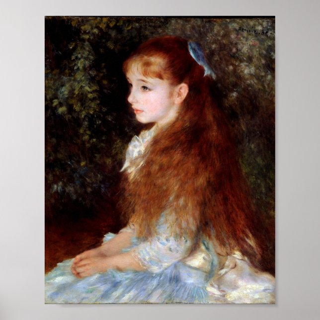 Poster Retrato de Irene Cahen D'anvers por Pierre-Auguste (Frente)