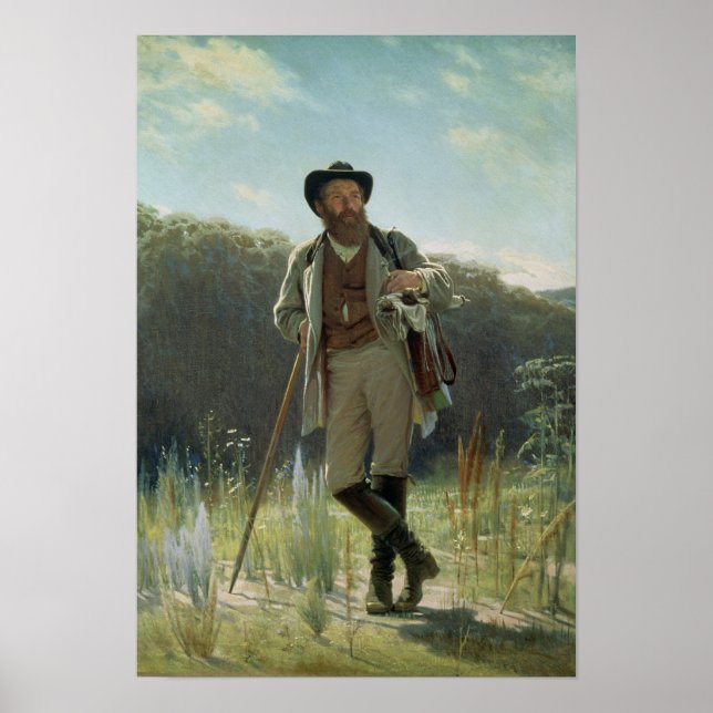 Póster Retrato de Ivan Ivanovich Shishkin , 1873 (Frente)
