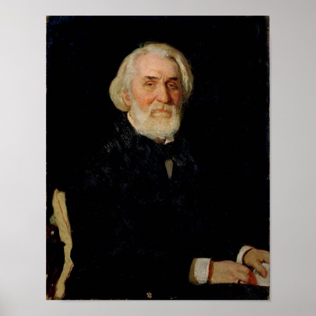 Póster Retrato de Ivan S. Turgenev , 1879 (Frente)