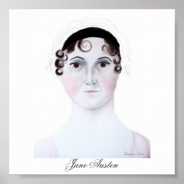 Poster Retrato de Jane Austen. (Frente)