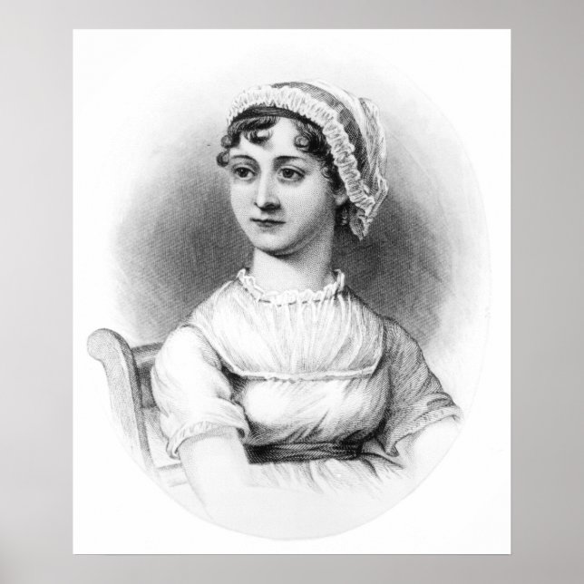 Póster Retrato de Jane Austen (Frente)
