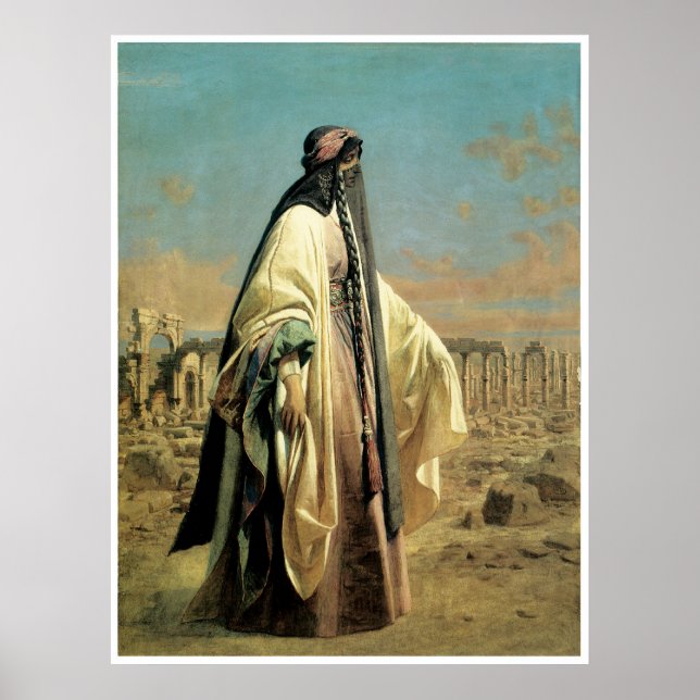 Poster Retrato de Jane Digby el Mezrab (Palmyra) 1859 (Frente)