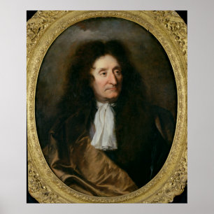 Póster Retrato de Jean de La Fontaine