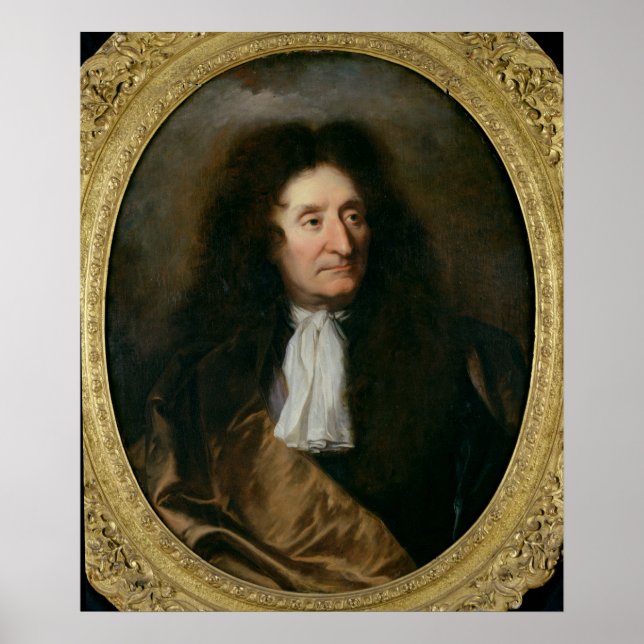 Póster Retrato de Jean de La Fontaine (Frente)