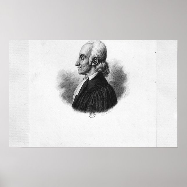 Póster Retrato de Jean Frederic Oberlin (Frente)