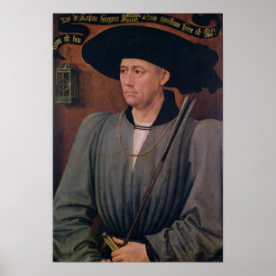 Póster Retrato de Jean Lefevre de Santo-Remy