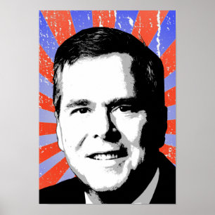 Póster Retrato de Jeb Bush
