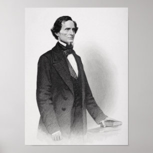 Póster Retrato de Jefferson Davis