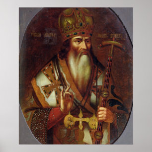 Poster Retrato de Joachim, Patriarca de Moscou