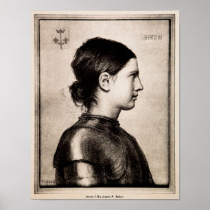 Poster Retrato de Joan of Arc por Paul Dubois