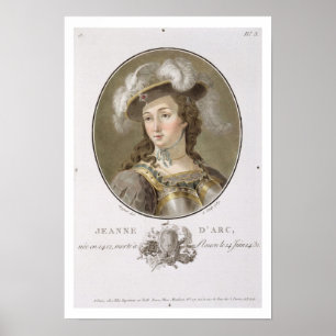 Poster Retrato de Joana do arco (1412-31), 1787 (colorido