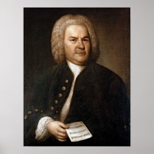 Poster Retrato de Johann Sebastian Bach