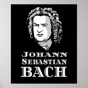 Poster Retrato de Johann Sebastian Bach