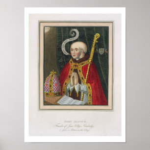Póster Retrato de John Alcock (C. 1430-1500), fundador de