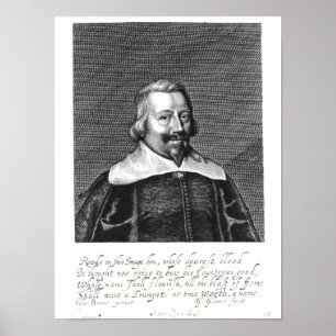 Poster Retrato de John Pym gravado por George