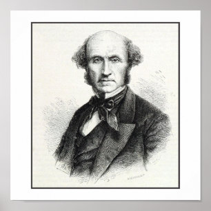 Póster Retrato de John Stuart Mill