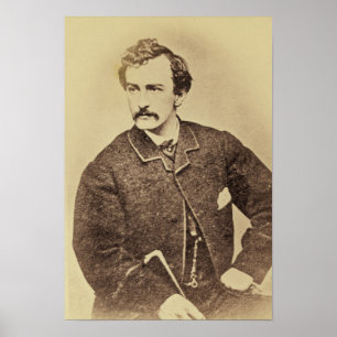 Poster Retrato de John Wilkes Booth 1861-65