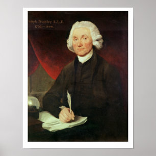 Póster Retrato de Joseph Priestley (1733-1804)