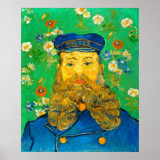 Poster Retrato de Joseph Roulin Vincent Gogh (Frente)