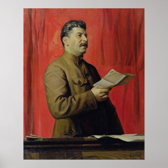 Poster Retrato de Josif Stalin, 1933 (Frente)