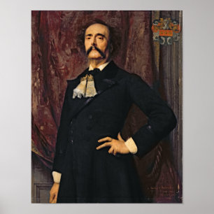 Póster Retrato de Jules Barbey d'Aurevilly 1881
