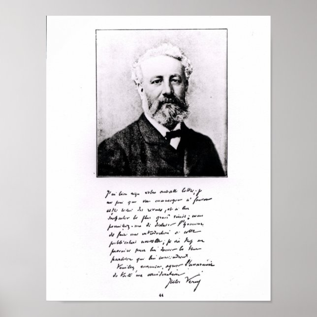 Poster Retrato de Jules Verne (Frente)