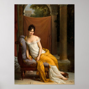 Poster Retrato de Juliette Recamier por Francois Gerard