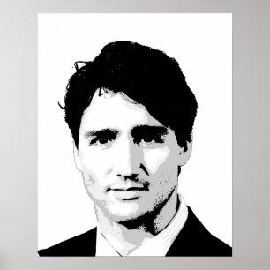 Póster Retrato de Justin Trudeau