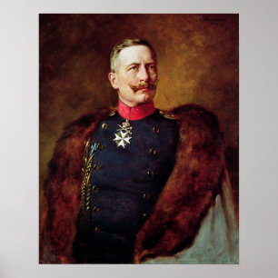 Poster Retrato de Kaiser Wilhelm Ii