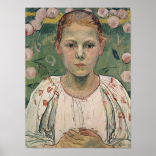 Poster Retrato de Kathe von Bach   no jardim