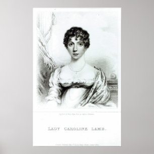 Póster Retrato de Lady Caroline Lamb