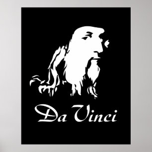 Poster Retrato de Leonardo da Vinci