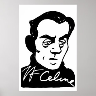 Poster Retrato de Louis-Ferdinand Céline