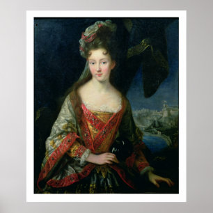 Poster Retrato de Louise-Hipólito (1687-1731), princesa