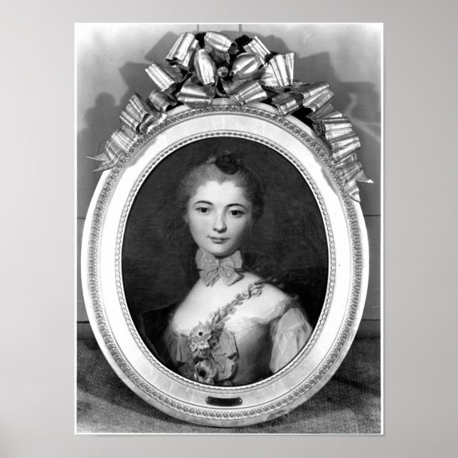 Póster Retrato de Louise Honorine Crozat du Chatel (Frente)