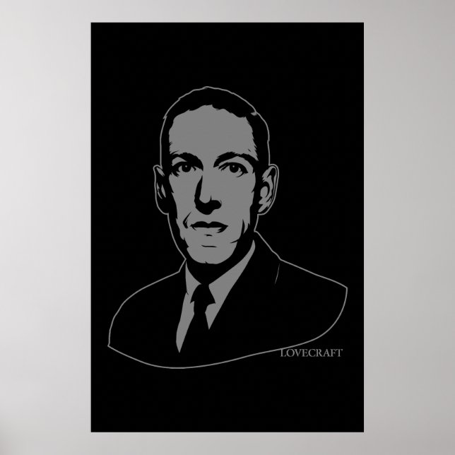 Poster Retrato de Lovecraft HP (Frente)