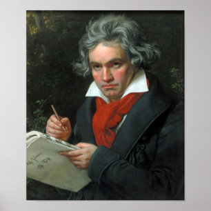 Póster Retrato de Ludwig van Beethoven