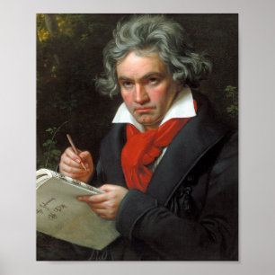 Poster Retrato de Ludwig van Beethoven