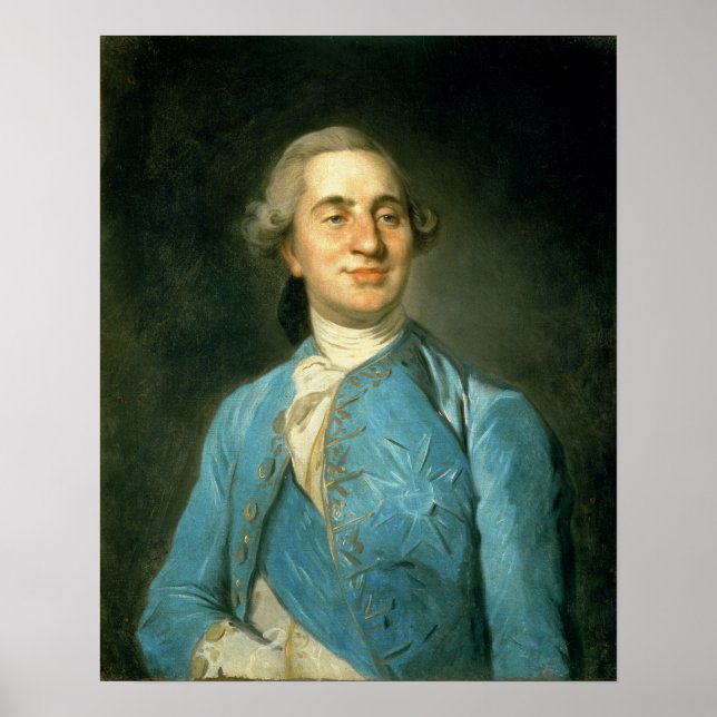Póster Retrato de Luís XVI 1775 (Frente)