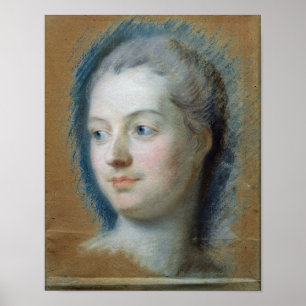 Póster Retrato de Madame de Pompadour 1752
