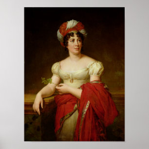 Póster Retrato de Madame de Stael