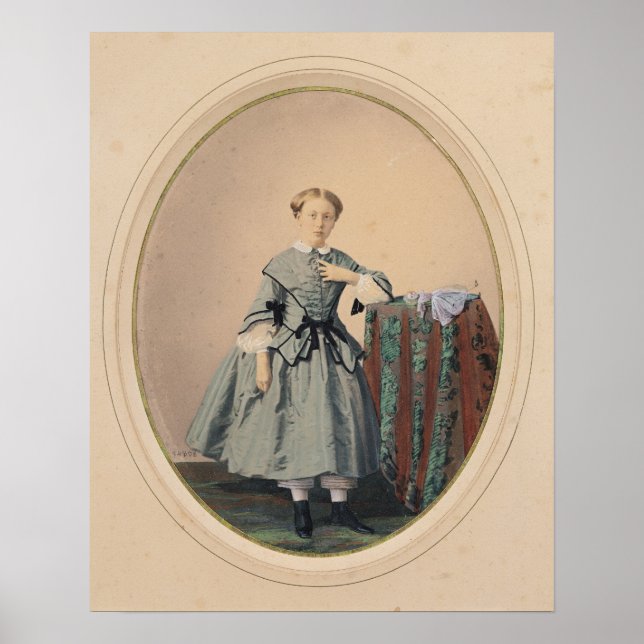 Póster Retrato de Madeleine de Malaret (Frente)