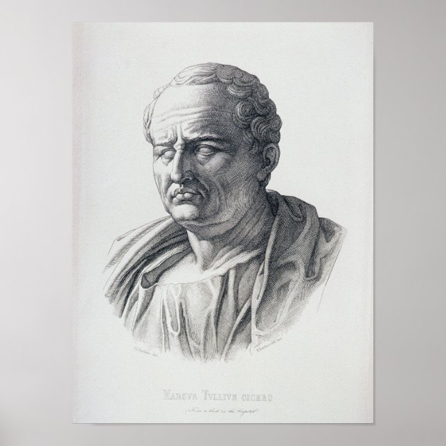 Poster Retrato de Marcus Tullius Cicero (Frente)
