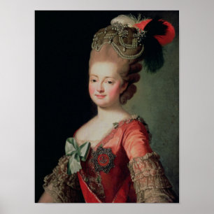 Poster Retrato de Maria Fyodorovna