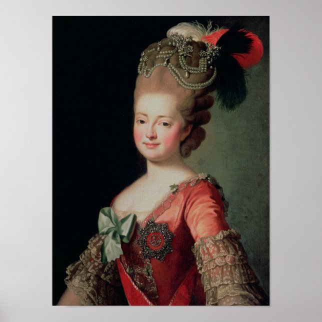 Poster Retrato de Maria Fyodorovna (Frente)