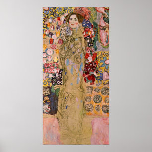 Póster Retrato de Maria Munk por Gustav Klimt