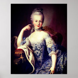 Poster Retrato de Marie Antonieta - Martin van Meytens